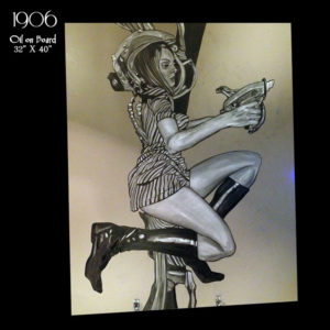 1906 : THE GIRL WITH THE SHINY RAYGUN - Original Art